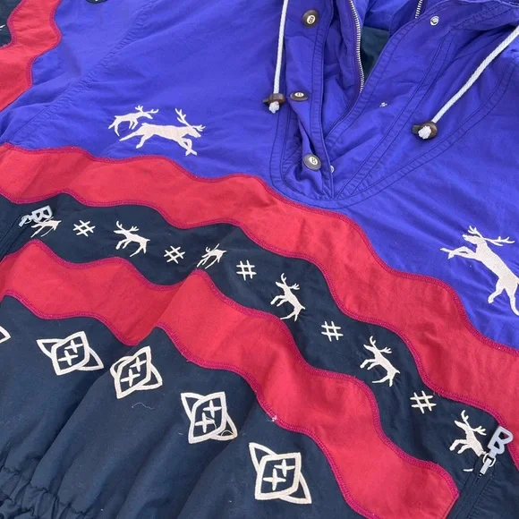 Vintage 90s Bogner Ski Jacket Goan Thylmann Pullover Kautokeino Men's Size L/XL? - Picture 2 of 11